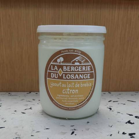 Yaourt CITRON (lait de brebis)